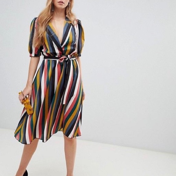 Boohoo Dresses & Skirts - Boohoo Stripe Midi Dress